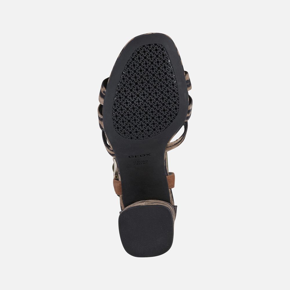 Geox Bayan Sandalet Siyah - Genziana - JGV-589214